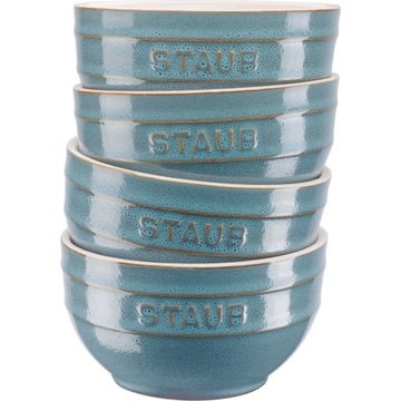 Staub Serving Zestaw 4 misek okrągłych 14 cm,