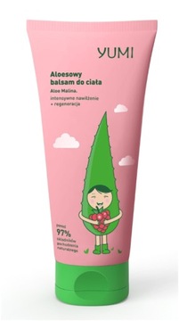 Balsam do ciała Aloesowy YUMI o zapachu maliny nawilżający 200 ml