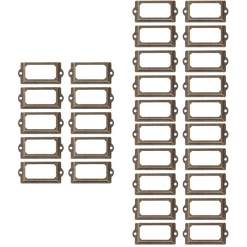 Наклейки-вкладки Этикетки Винтажная коробка Металлический каркас 36 шт.