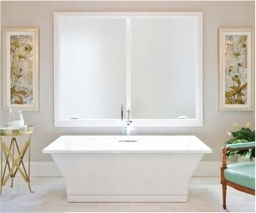 GRUBA FOLIA MLECZNA MATOWA OKLEINA DO SZYB OKIEN 152X50 SZRONIONA SZYBA