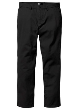 1F2A36 BONPRIX SPODNIE CHINO REGULAR CZARNE 48