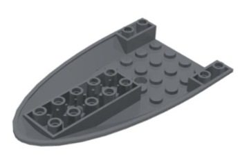 LEGO KADŁUB 6 X 10 CIEMNOSZARY NR 87611