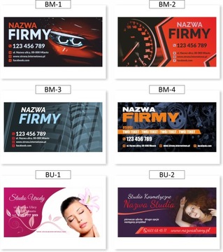BANER REKLAMOWY 1x2m USŁUGI BUDOWLANE SZABLONY