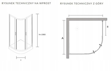 KABINA PRYSZNICOWA 80x80 POWŁOKA BRODZIK SLIM