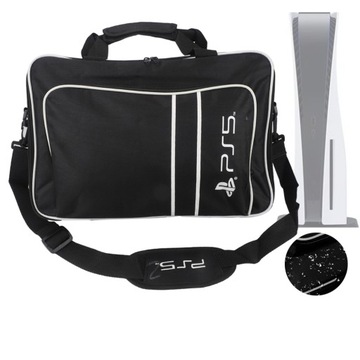 TORBA NA KONSOLE PS5 PADY SZTYWNA PODRÓŻNA Z PASKIEM NA RAMIĘ Z UCHWYTEM