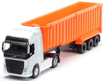 WELLY METALOWA CIĘŻARÓWKA VOLVO FH 600 KONTENER NACZEPA MASOWIEC
