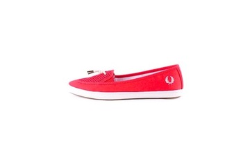 Buty FRED PERRY damskie espadryle slip on wsuwane czerwone r. 37