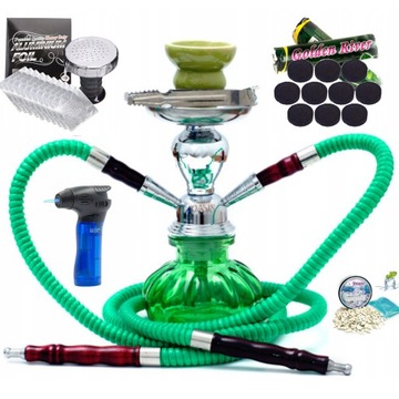 Shisha Szisza Fajka Wodna Bongo 2 węże Zestaw idealny na Prezent