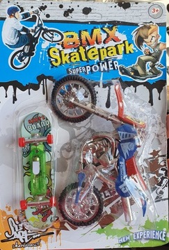 BMX motorcross zestaw z deskorolką Fingerskate