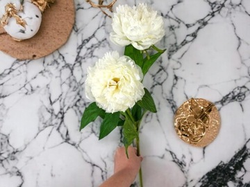 Piwonia Duże Sztuczne Kwiaty Naturalne Gęste Peonia Jak Żywa