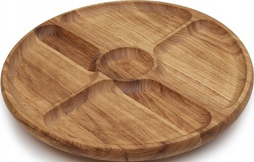DESKA OBROTOWA DO SERWOWANIA SERÓW WĘDLIN PRZEKĄSEK 33 CM PATERA DREWNIANA