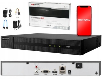 REJESTRATOR IP 8Mpx HWN-4104MH 4 kanały APLIKACJA