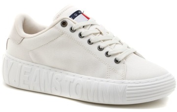 TOMMY HILFIGER BUTY DAMSKIE TRAMPKI ECRU r.38