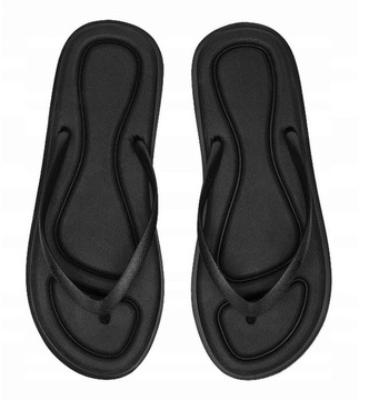 JAPONKI 4F DAMSKIE klapki lekkie na lato buty basenowe czarne r. 39