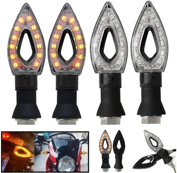 2 СВЕТОДИОДНЫХ СИГНАЛА ПОВОРОТА ДЛЯ СКУТЕРА QUADA ОДОБРЕНО