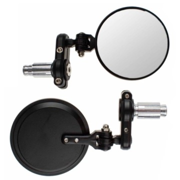 DOLNE OKRĄGŁE LUSTERKA W KIEROWNICĘ NAKED STREET CAFE RACER CLASSIC DRAG