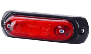 Lampa obrysowa LED owalna z podkładką 12/24V