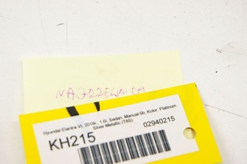 KH215 HYUNDAI ELANTRA VI RADIÁTOR