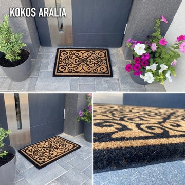 Толстый кокосовый коврик для улицы 40x60 MIX