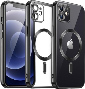 Etui do iPHONE 11 do MagSafe WZMACNIANE 360° ClearCase szkło na ekran