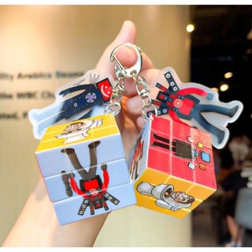 ОРИГИНАЛЬНЫЙ SKIBIDI ТУАЛЕТ ТИТАН ОПИСАТЕЛЬ КЛАССИЧЕСКИЙ КУБИК РУБИКА + БРЕЛОК