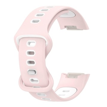 Opaski Miękki silikonowy pasek do ładowania Fitbit5 Różowy
