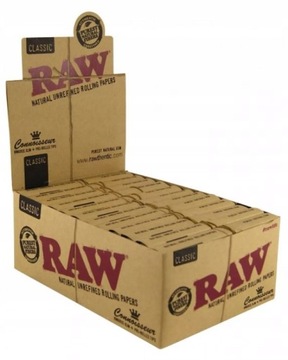 RAW CONNOISSEUR King Size Slim + skręcone filterki