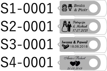 Pendrive 32 GB 2.0 + Metalowy Box + Grawer ŚLUB