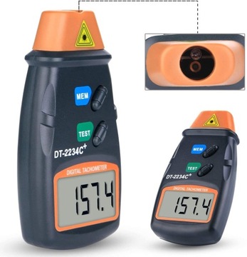 Цифровой тахометр, бесконтактный тахометр, ЖК-дисплей RPM DT2234C+