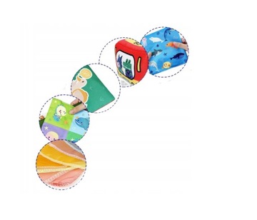 SORTER PUDEŁKO Z CHUSTECZKAMI PLUSZOWE SENSORYCZNE MONTESSORI ZWIERZĄTKA