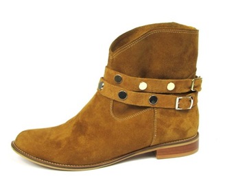 WIOSENNE BOTKI SKÓRA NATURALNA WODNIAK (353)36