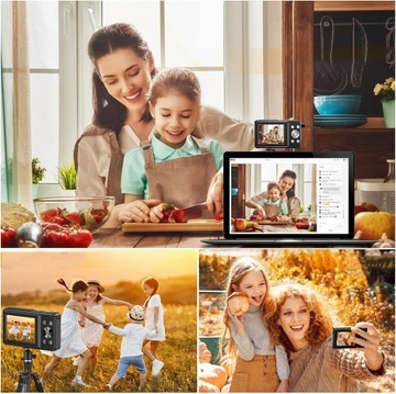 Мини-цифровая камера для детей 44 МП с 16-кратным зумом