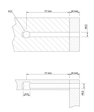 Соединитель с роликовой гайкой M8 x 100