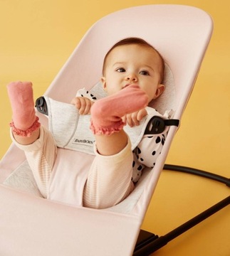 BABYBJORN BALANCE МЯГКИЙ ХЛОПКОВЫЙ ДЖЕРСИ / СВЕТЛО-РОЗОВЫЙ СЕРЫЙ