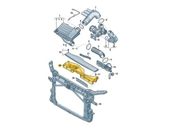 Воздухозаборник рулевого колеса VW Audi Seat Skoda OE