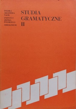 STUDIA GRAMATYCZNE II