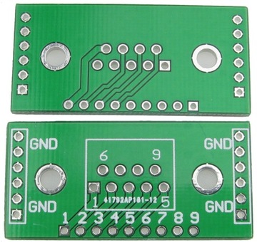 Płytka uniwersalna, adapter D-SUB 9 COM /3331
