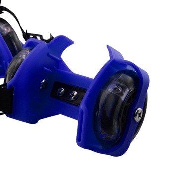 Кольца на каблуке Туфли на колесиках со светящейся подсветкой Кольца на каблуке Ролики синего цвета