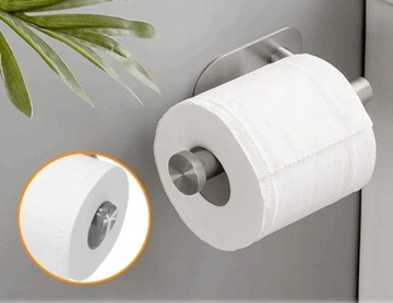 UCHWYT SAMOPRZYLEPNY PAPIER TOALETOWY SREBRNY LOFT