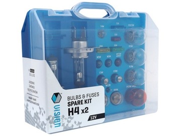 ZESTAW KOMPLET ŻARÓWEK 2x H4 17EL ZASOBNIK 12V