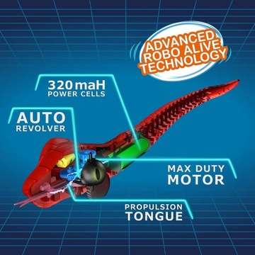 Интерактивная фигурка ZURU Robo Alive Snake Ползущая змея 25235