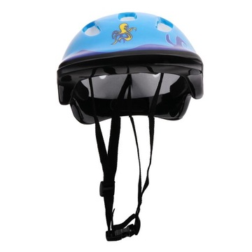 Синий спортивный защитный комплект из 7 предметов.