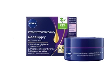 NIVEA 65+ Modelujący krem przeciwzmarszczkowy na noc 50 ml