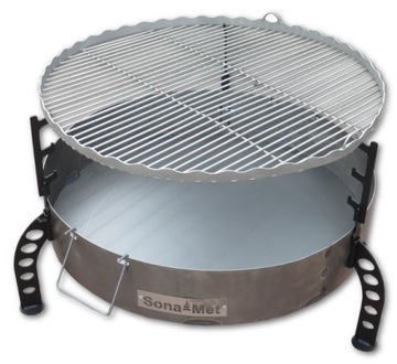 ПЕЧЬ XL + Кованые ножки, РЕШЕТКА INOX + КРЫШКА S37