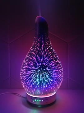 Светодиодная лампа с ароматическим диффузором и увлажнителем + масло