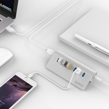 USB 3.0 7-портовый активный концентратор с блоком питания Orico M3H7-V1-EU-SV-BP