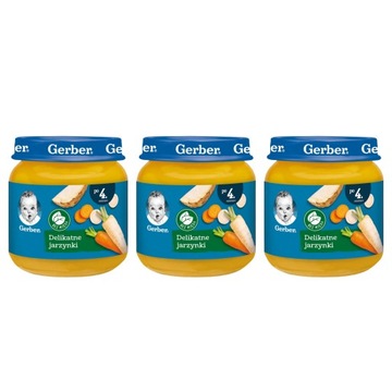 GERBER Obiadek delikatne jarzynki po 4 miesiącu