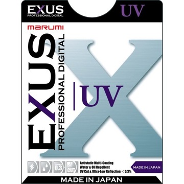Filtr Marumi EXUS UV 82 mm ochronny | Idealny w góry