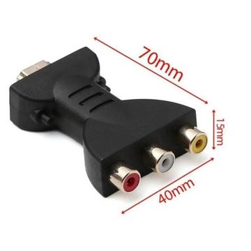 HD 1080P RCA AV-адаптер-переходник HDMI Кабель A