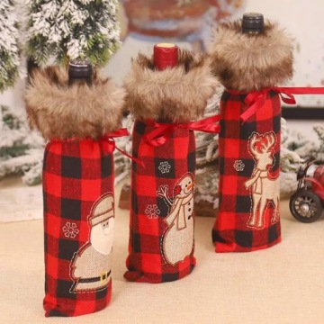 Бутылка/вино крышка подарок Рождество канун конфеты мешок ребенок